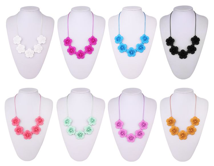 flower silicone necklace fashionable choice for anyone