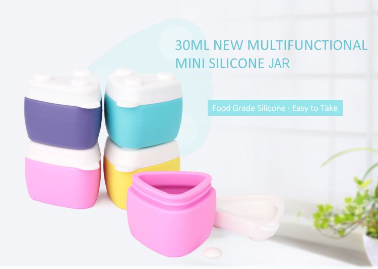 Wholesale silicone jar dab, Silicone Portable pill case, E Cigarette Oil Box