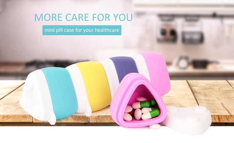 Silicone Portable pill case