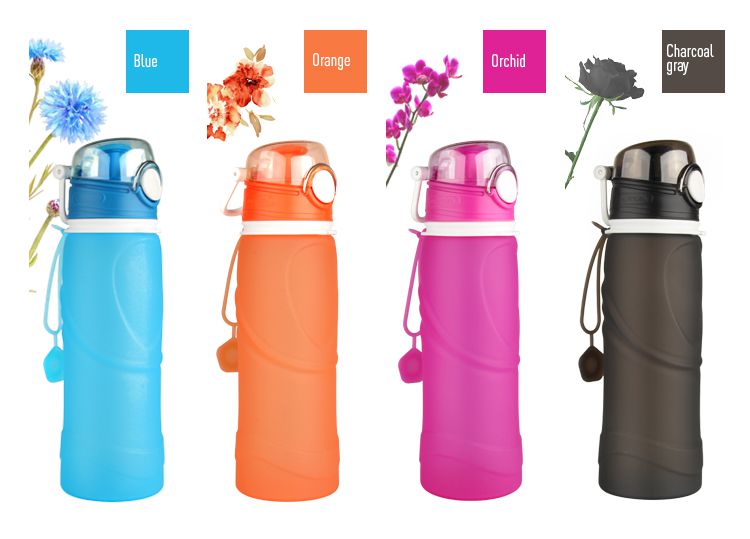 silicone water bottle 