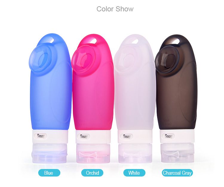 silicone travel tubes colors