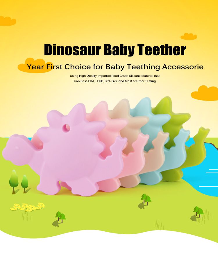 Silicone infant teething toys, best dinosaur teether toys infants