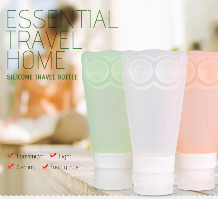 Silicone travel toiletry bottles, portable bottle set for travel