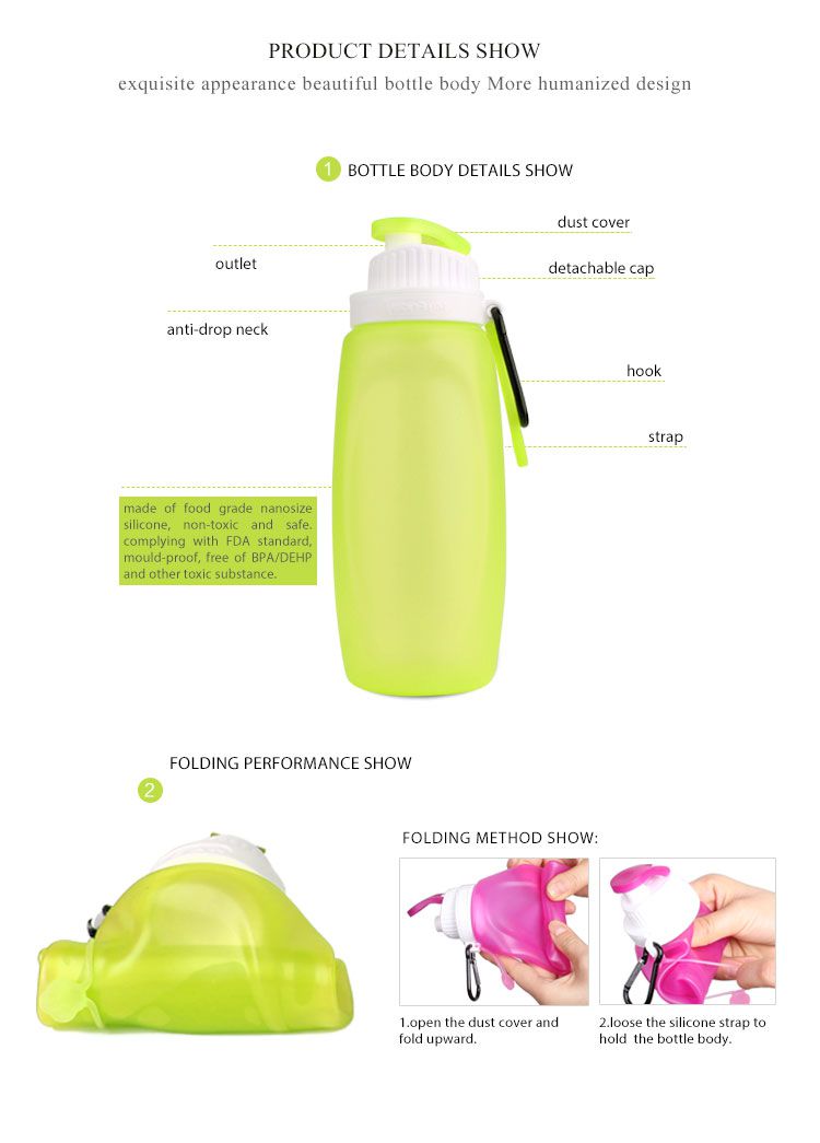 light-weight silicone water jug