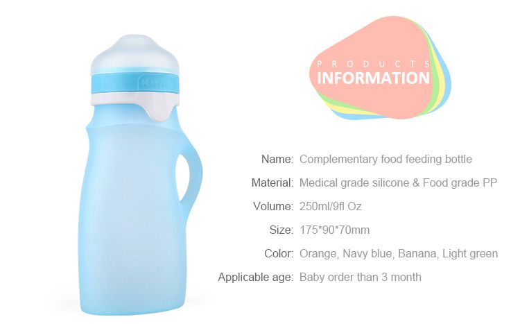 silicone baby food pouch