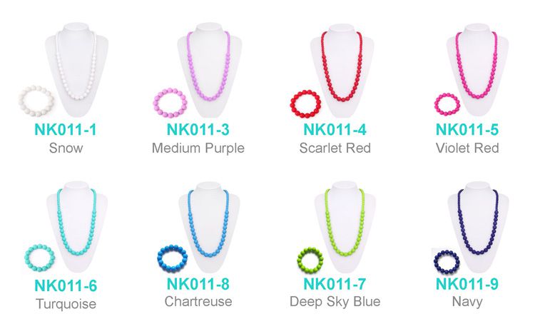 teething necklace for mom silicone