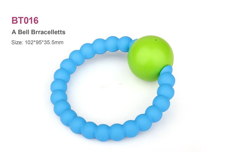 teething bracelet for babies, food grads Silicone Teething Bracelet
