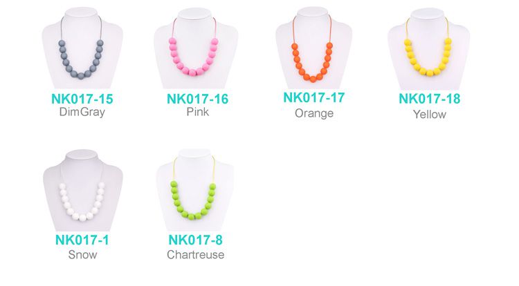 food grade teething necklace silicone safe
