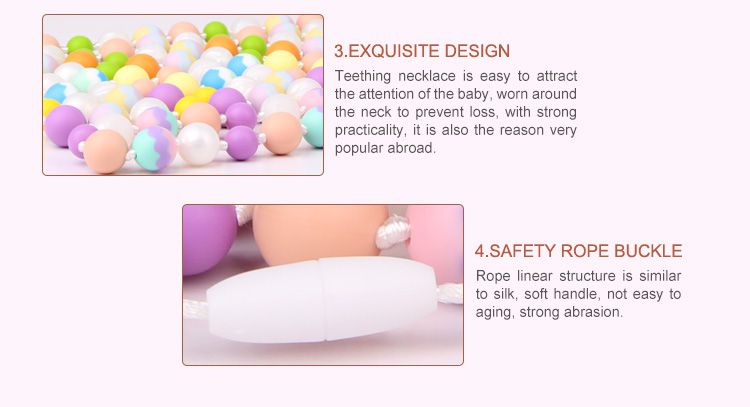 fashionable colorful silicone necklace