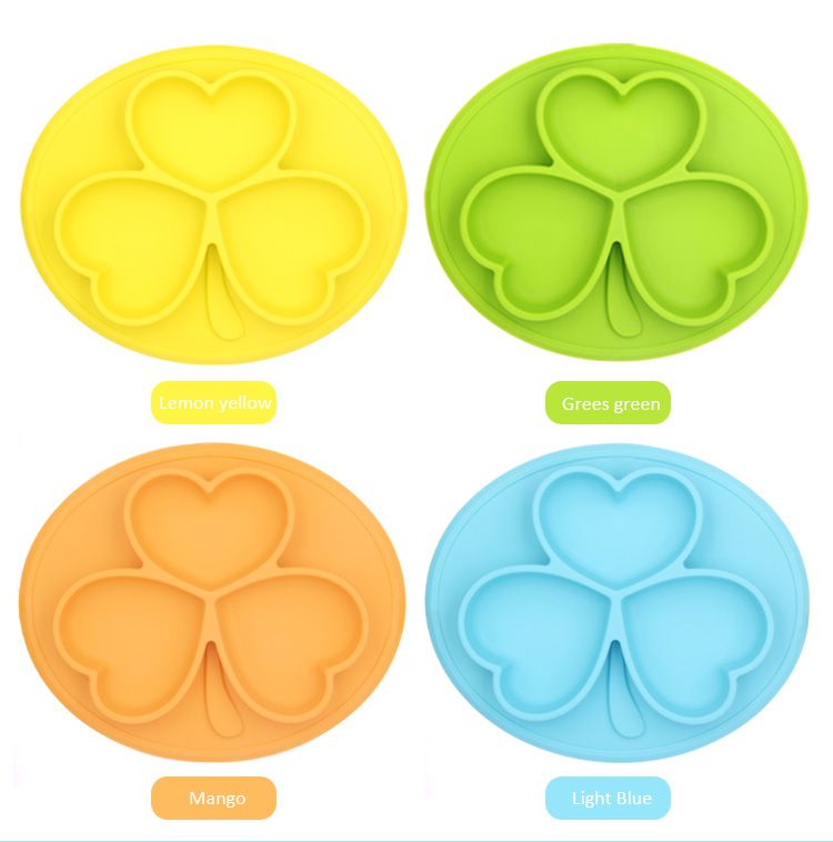 colorful Silicone Placemat with Bowl for kids