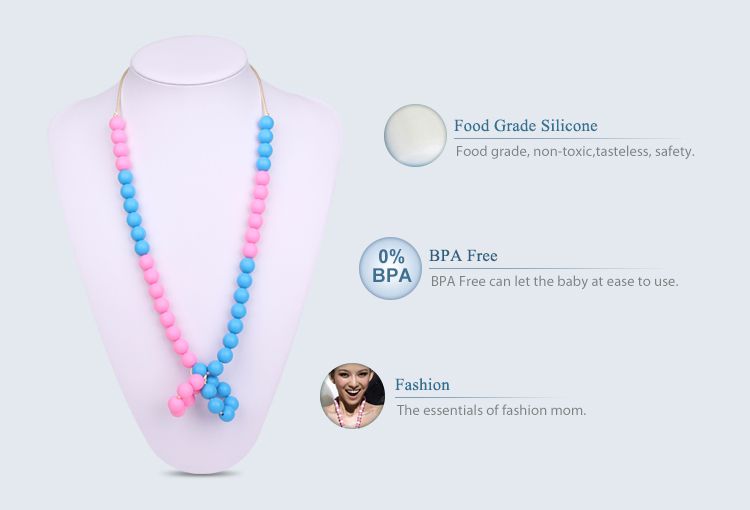 Baby teething necklace