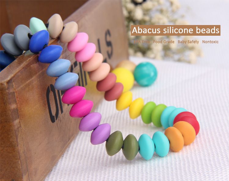 Bulk Abacus Silicone Beads for sale