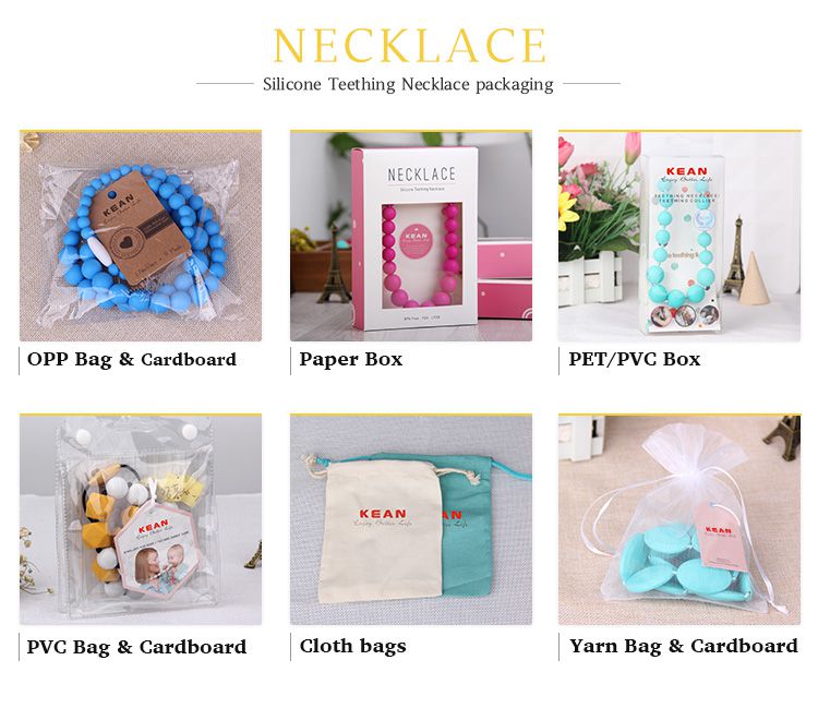 Silicone necklace wholesale Customized packing