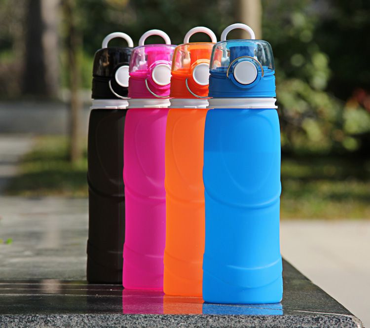 Silicone Sports Water Bottles