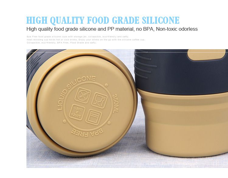 Collapsible Travel Mug Silicone Bpa-free