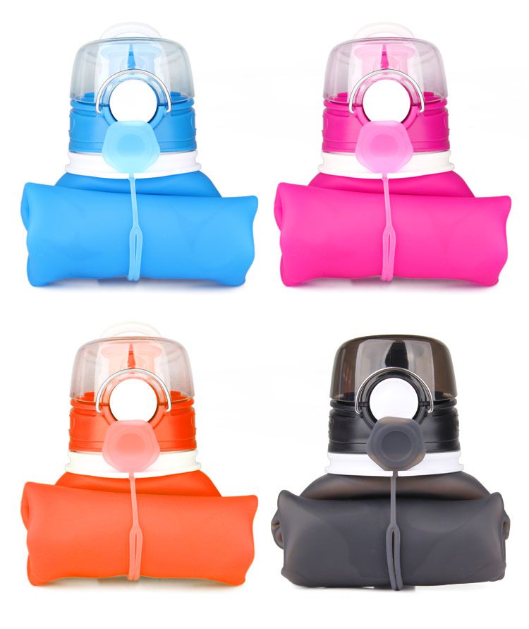 foldable silicone water bottle