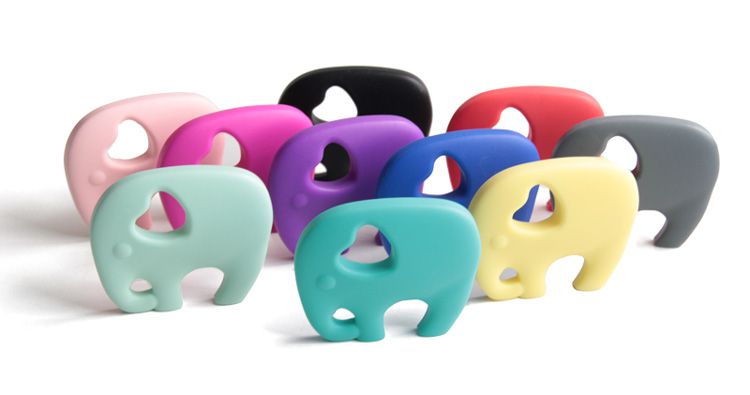 Silicone Toys, Elephant Teether, Elephant Teething Toy