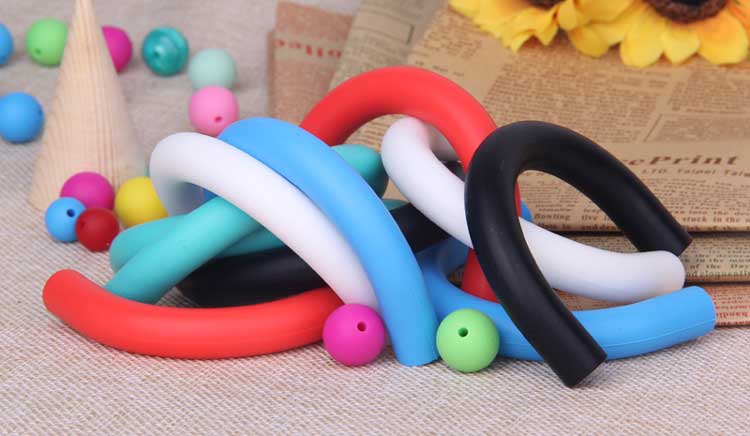 Teething Beads Bulk, U Shaped Silicone baby beads wholesale