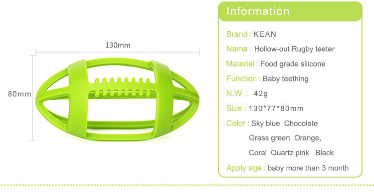 Silicone teether information