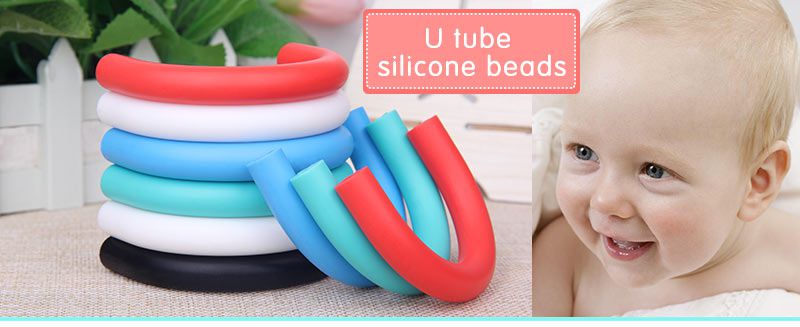 U tube Beads for Teething