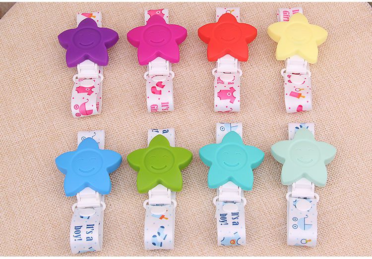 Silicone Dummy Clip - Keep those pacifiers off the ground and close to your little one