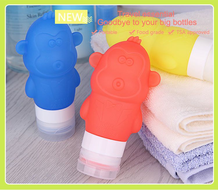 Travel Shampoo Bottles, Portable Silicone Travel Bottles Set