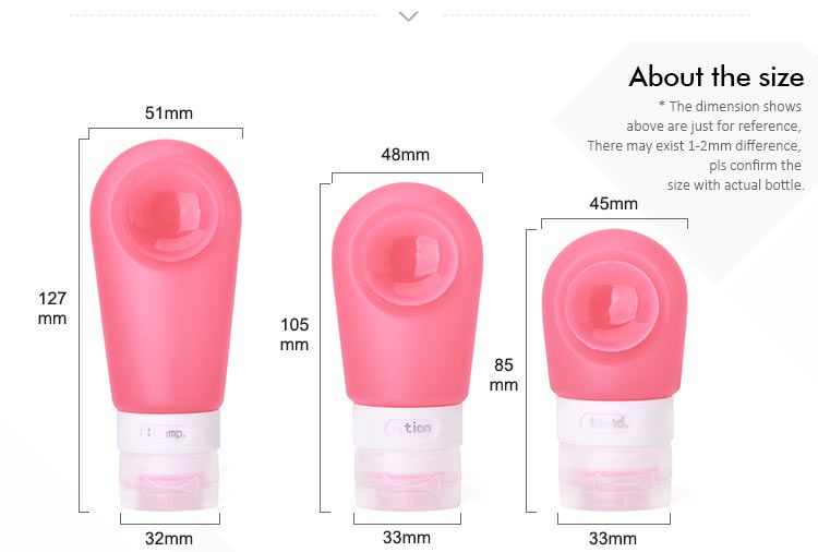 Refillable Silicone Travel Bottles