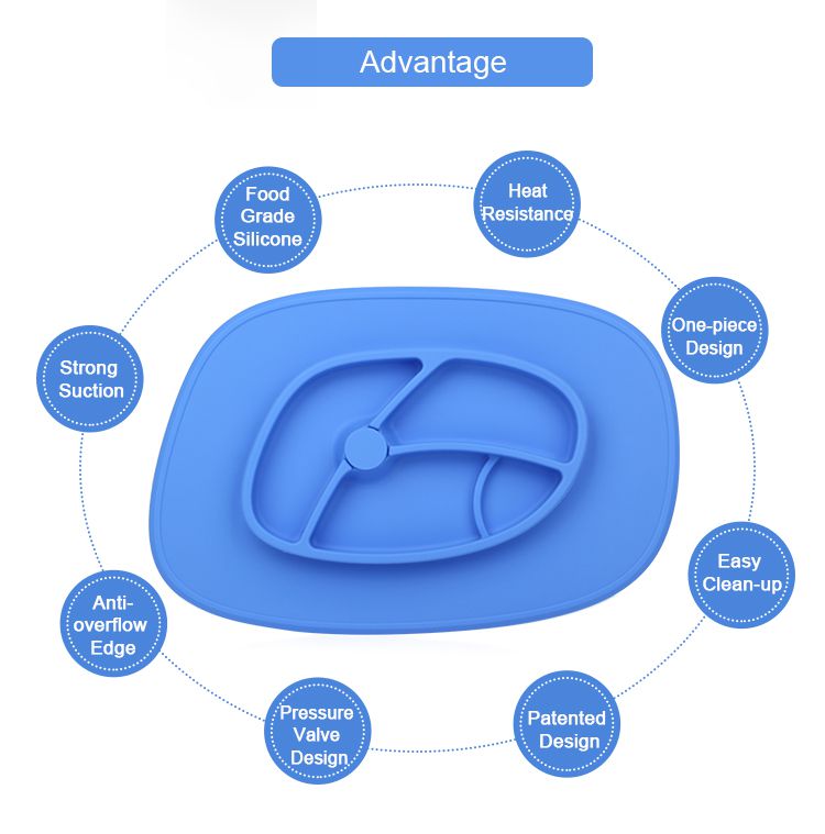 silicone baby placemat suction