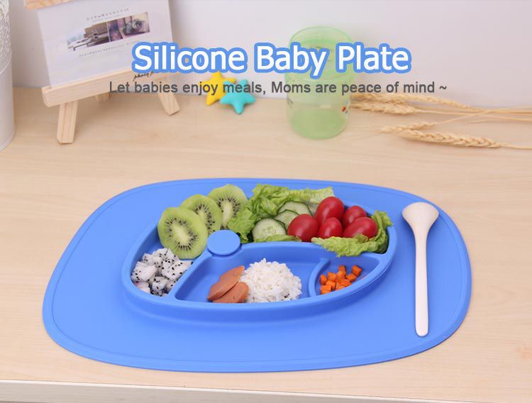 Kids Suction Plate, Silicone Baby Bowl, Ezpz Mat