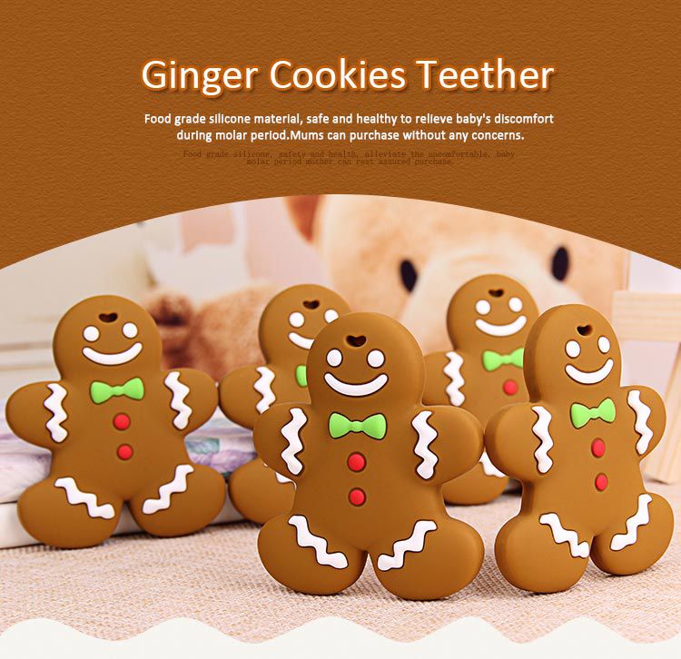 Gingerbread Cookie baby teething toys
