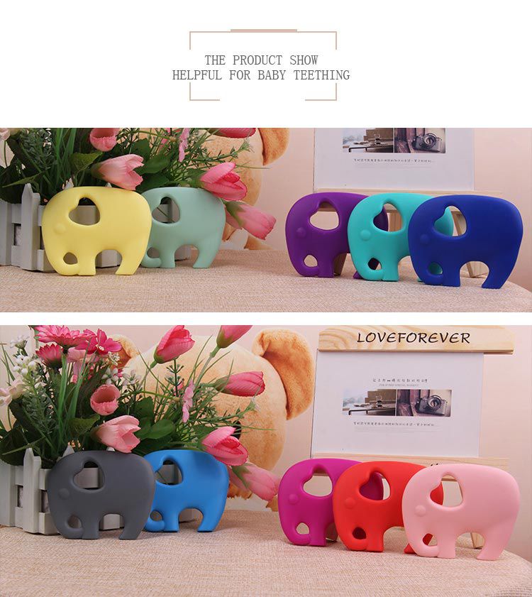 silicone elephant teether