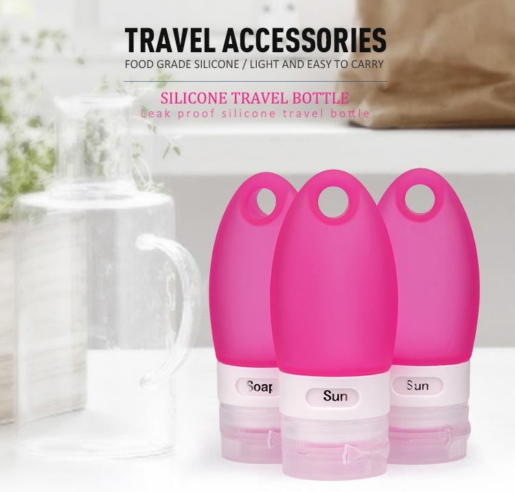 100ml travel bottles, silicone travel bottle set