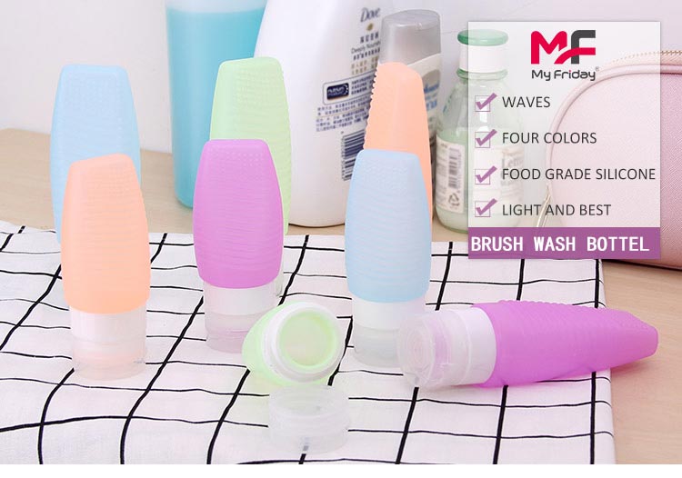 Travel toiletry bottles, no leak travel bottles T5