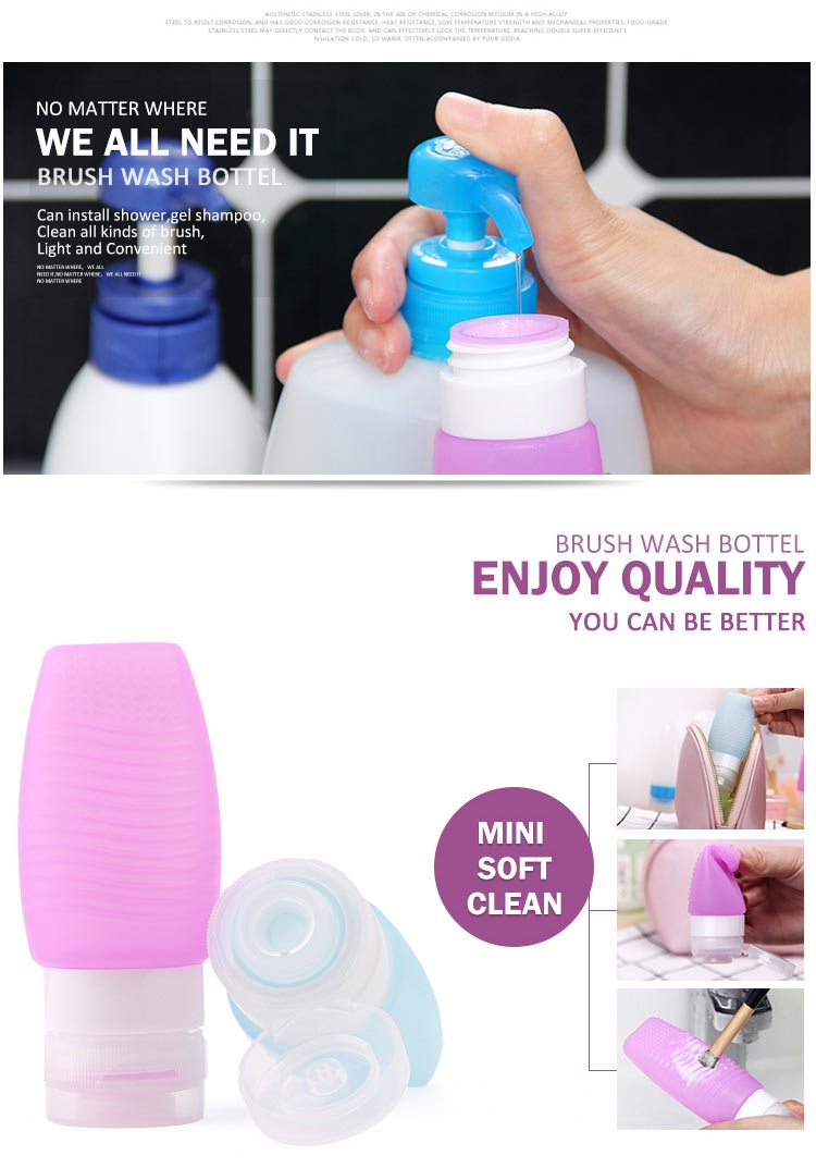 Travel toiletry bottles