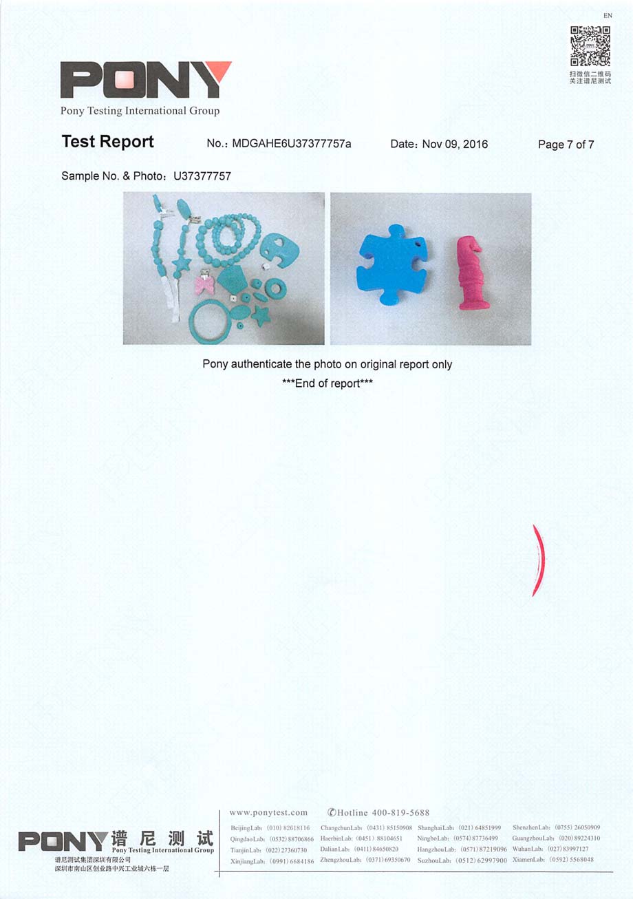 Silicone pacifier clips AS NZS ISO 8124