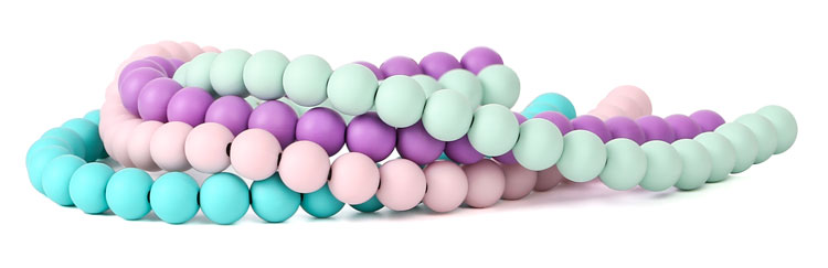 silicone beads for teething