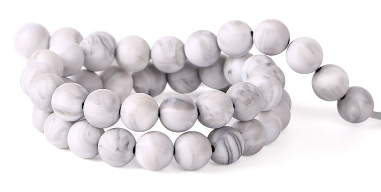 marble silicone beads