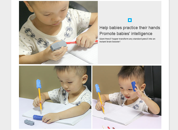 Safe chewing pencil topper