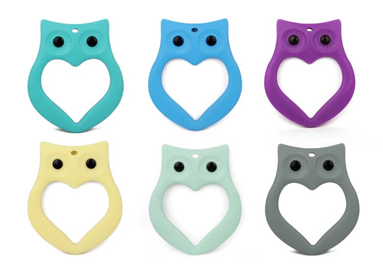 Nuby silicone teether animal owl