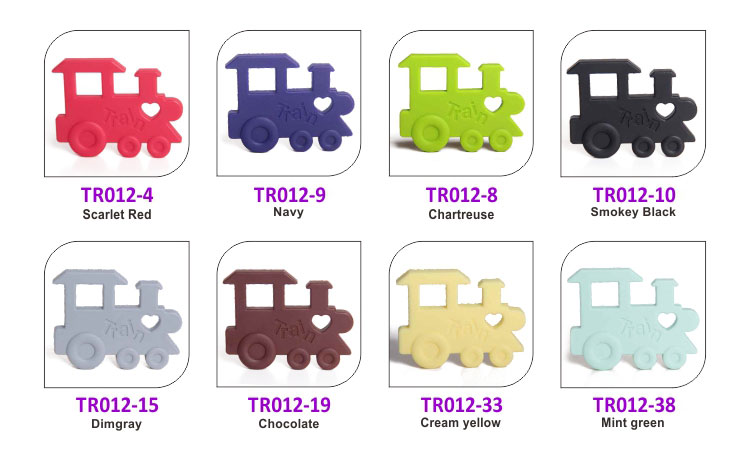 wholesale train silicone teether
