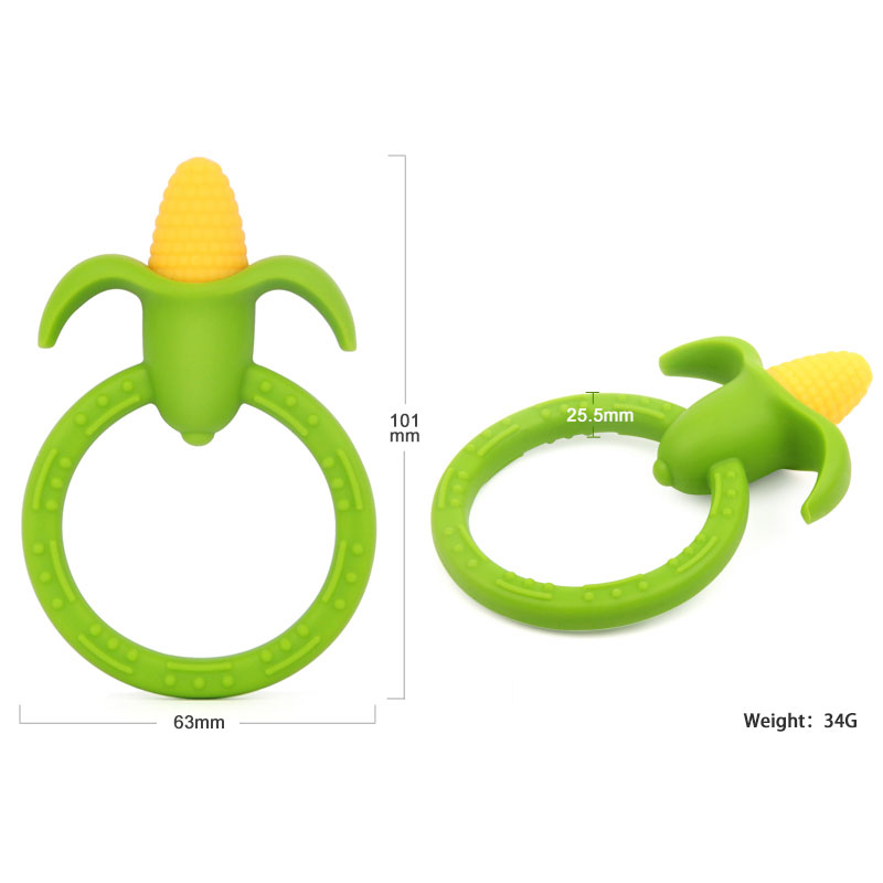 Silicone food teether corn