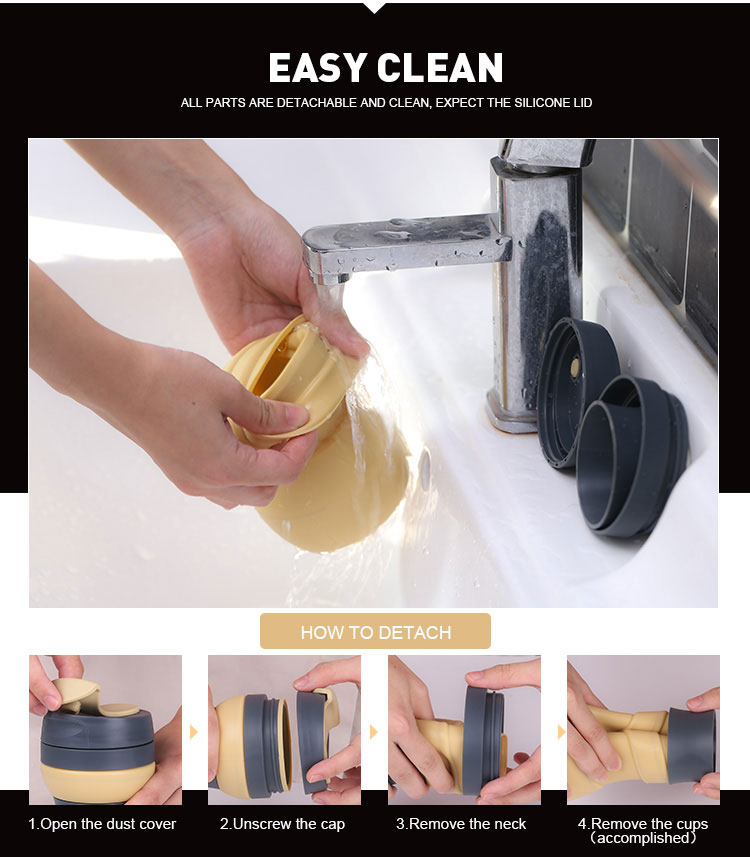 foldable cup easy clean