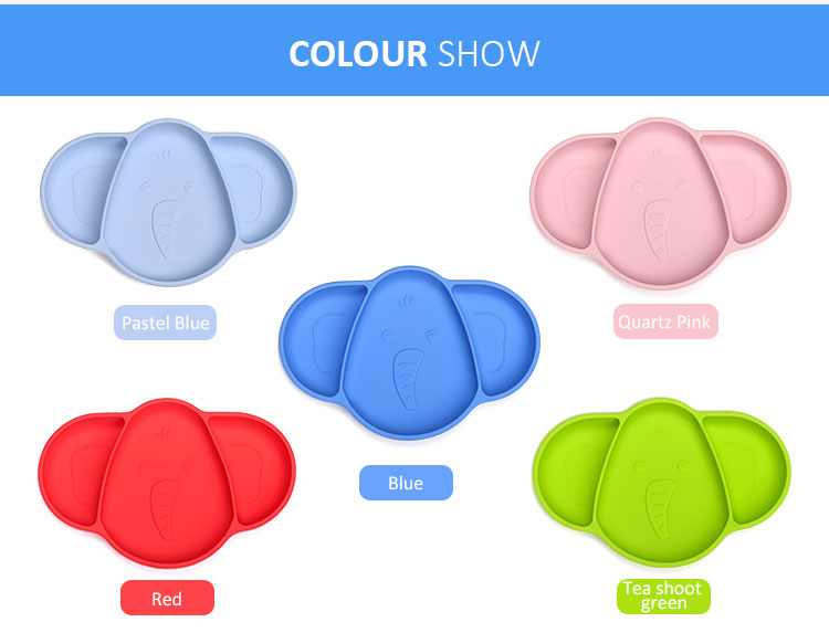 Silicone mat baby elephant