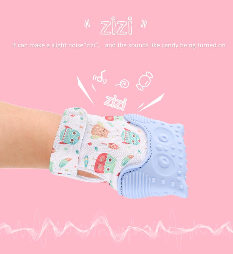 silicone teething glove