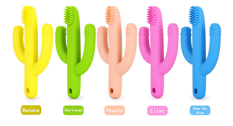 silicone teether brush for babies