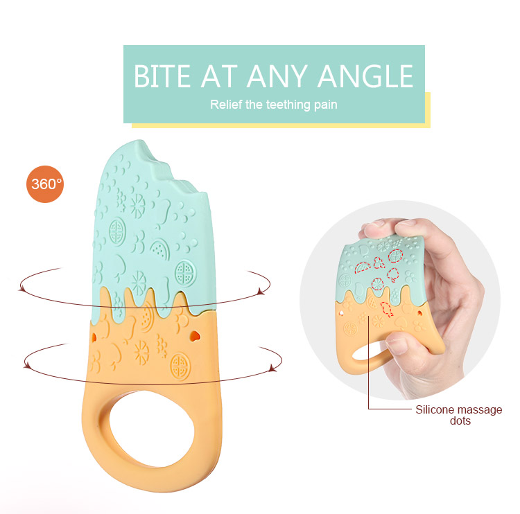 ice cream silicone teether