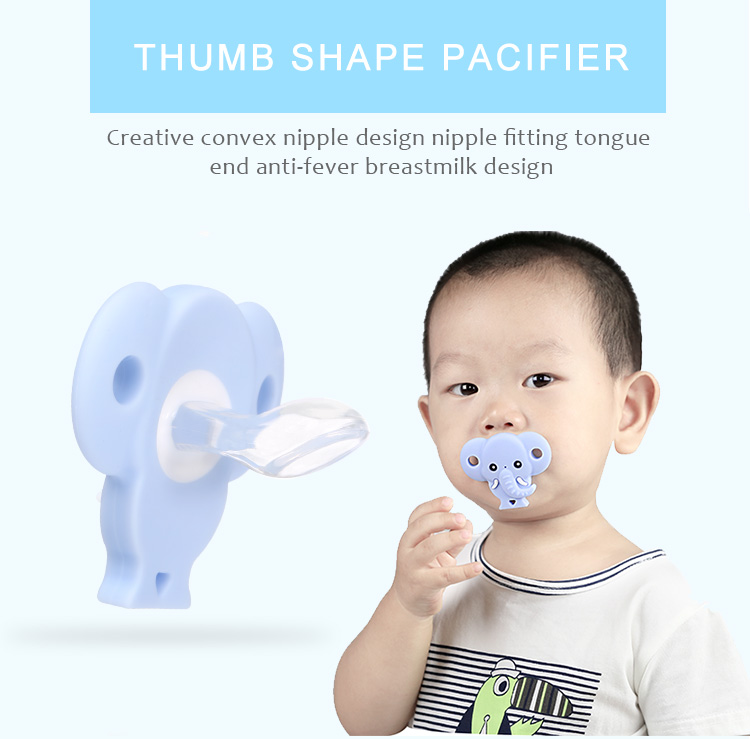 Food grade silicone pacifier