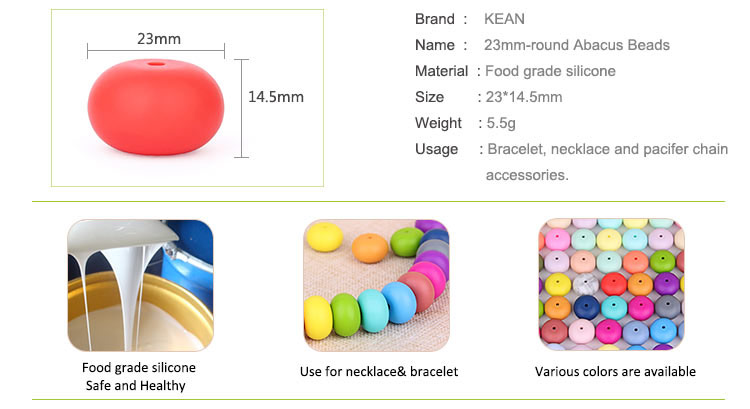 Silicone Teething Beads Bulk Wholesale, Bpa Free Chewable Beads