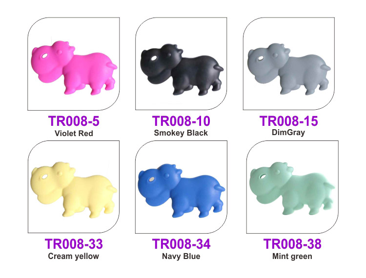 silicone teething toys animal