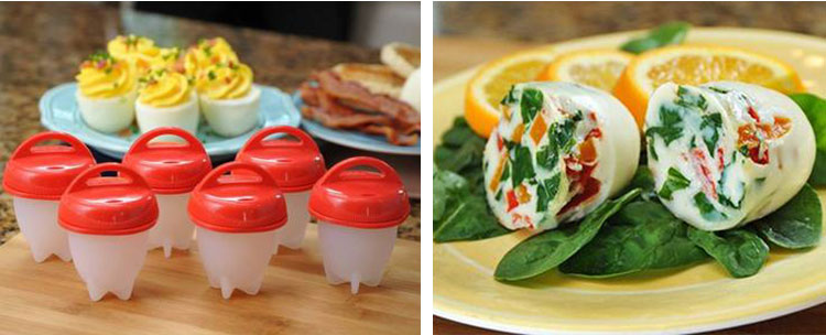 silicone egg poacher cups